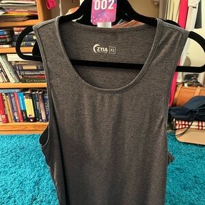 ZYIA Active Men’s Gray Draft Muscle Tank Top Recycled Collection